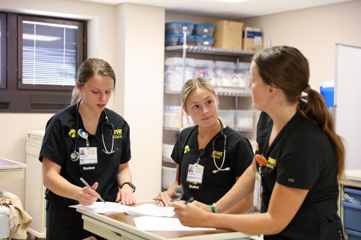 uiowa's tweet photo. .@IowaNursing has seven programs nationally ranked in the top 25 🩺. It's great to be a Hawkeye. https://t.co/VjP07vm4Pv
