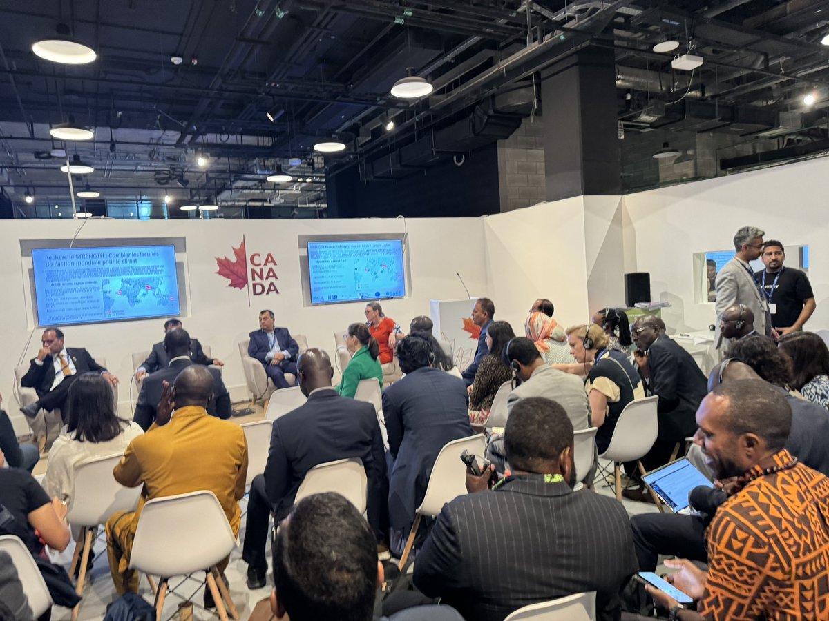 ojhahemant1's tweet photo. The power of dialogue is that it can convert zero sum game into positive sum!

Wonderful to coconvene a high level panel on operationalising Loss and Damage Fund at #Cop28Dubai. The decision to create the Fund is good but more needs to be done soon. @IDRC_CRDI @ICCCAD @ifsdAU https://t.co/6PKGBmoJxT