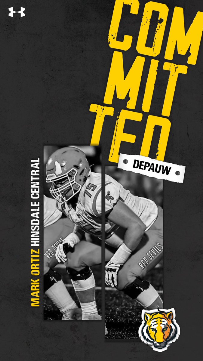 Proud to announce my commitment to play football for @DePauwTigersFB! It’s a dream come true to play at the next level and I’m excited to become a tiger! @qbdietz @rymcq65 @HCRedDevilFB