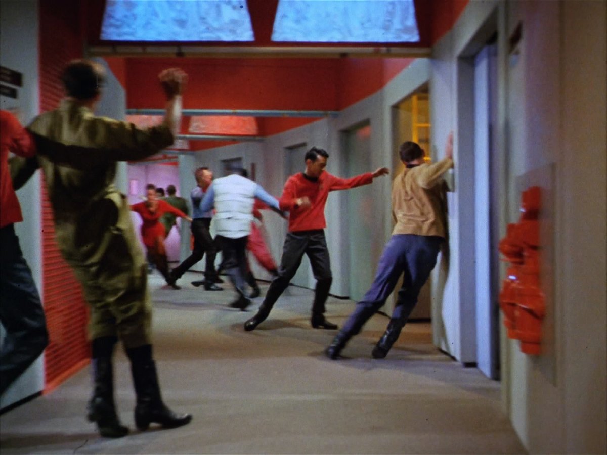 NurseChapel11's tweet photo. Director: Everyone fall down!!! #alstartrek https://t.co/W0NcoTGxF7