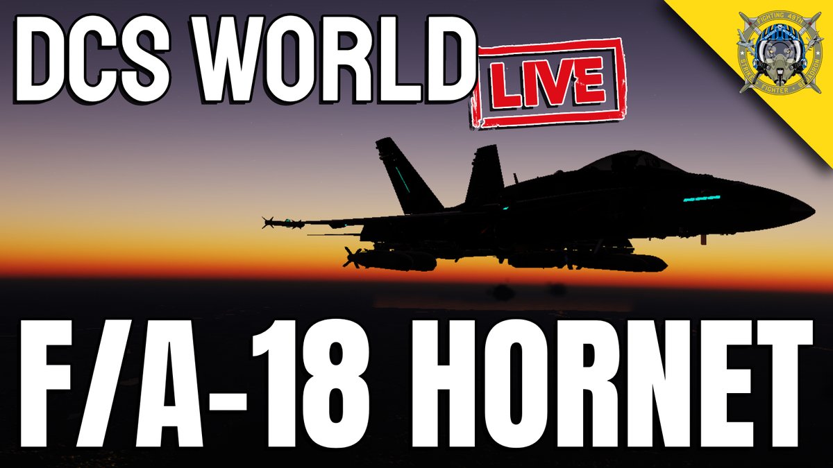 NWolf49's tweet photo. A few F/A-18 Hornet sorties before bed.
Twitch: https://t.co/7JYDkJY5Tj
Youtube: https://t.co/j9okNOsrGw
#dcs #dcsworld #dcsworldmissions #dcsworldmultiplayer #flightsim #simuator #flightsimulator #milsim #aviation #militaryaviation #live #livestream #twitch #YouTube https://t.co/3JlyX89nqk