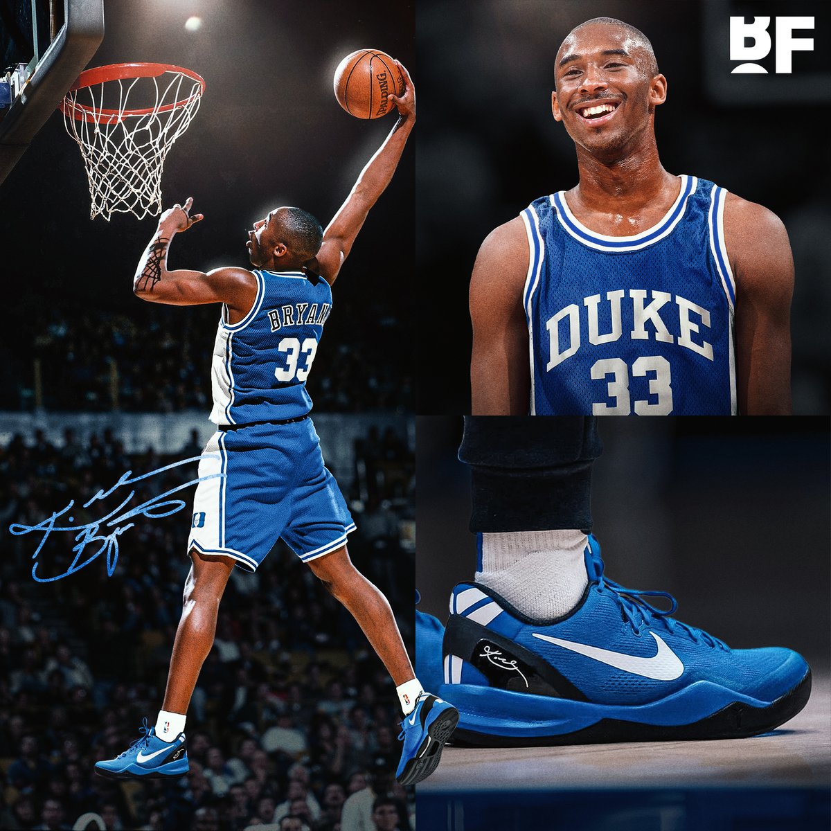 The Kobe 8 Duke PEs, made especially for Duke Basketball 💙 Kobe once said he would’ve played for the Blue Devils if he went to college!