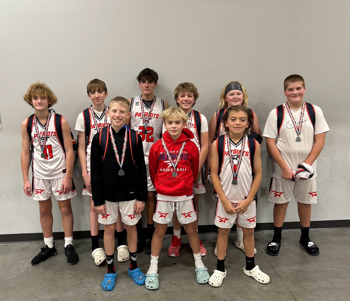 Pretty proud of the 7th grade PBC boys this weekend.  They fought hard and came home with 2nd place medals.  Nice job boys! <a href="/MillardSouthPBC/">Patriot BBall Club</a>