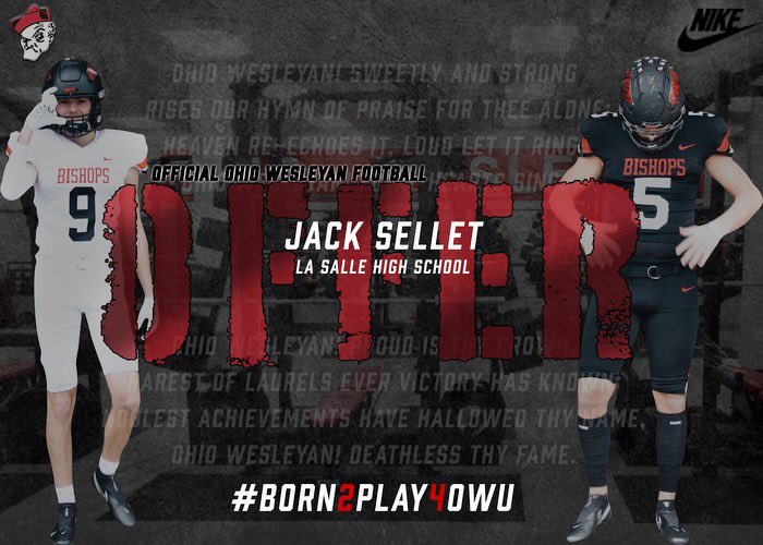 Excited to announce that I have received my 3rd offer from @OWUBishopFB @Ted_Houlihan @PatQBtrainer @LS_LancerFB @LaSalleRedArmy