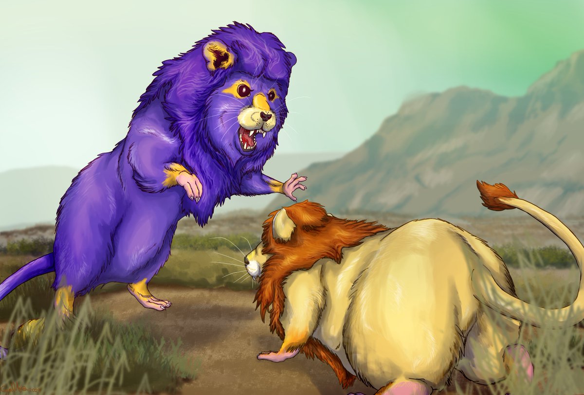 Second time than I make Zhu zhu pets as real animals. Meet the lionsters
#artmoots #zhuzhupets #myartwork #Lion #hamsters #feralart #artistsontwitter #myart