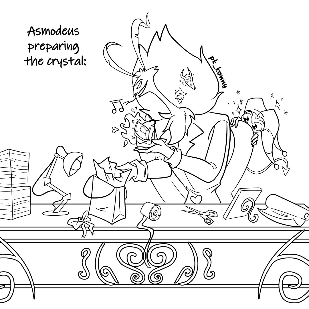 pk_konny's tweet photo. I'm posting this two sketches for now. I'm planning on colouring them, but if I keep going I'm gonna end up falling asleep on my PC...🤣 #HelluvaBoss
#StolasGoetia #Asmodeus #Fizzarozzie #Stolitz https://t.co/dftm77Qc6a