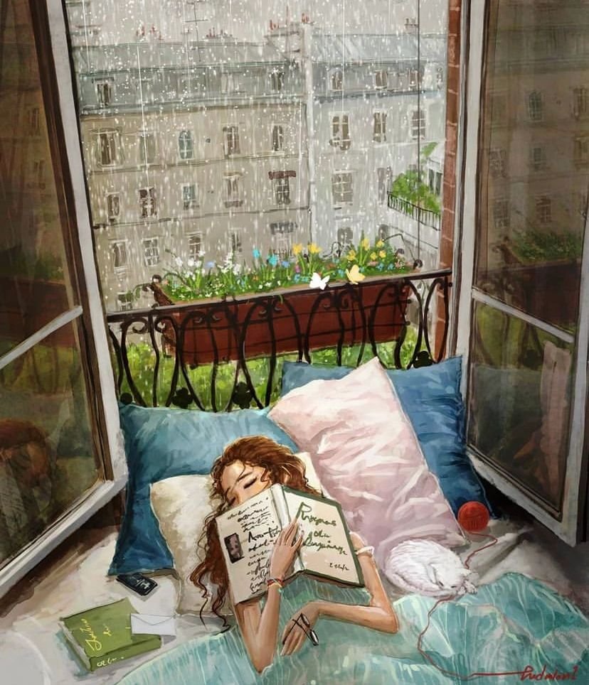 雨の日、窓の外の景色をこっそり見ると、新しい発見があるかもしれません。