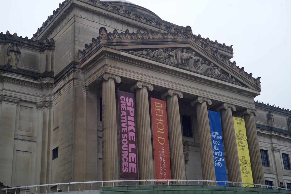 mixcom's tweet photo. Now that #BookofHov is a wrap. Go down the block to the @brooklynmuseum and experience #SpikeLee #CreativeSources An amazing exhibit featuring rooms of items from Spike’s personal collection! https://t.co/V3ufJAIneF