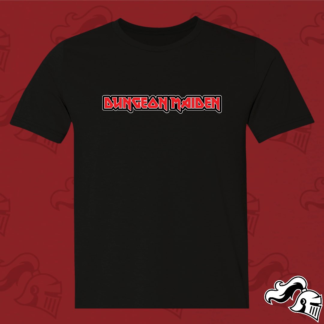 GameKnightShop's tweet photo. New Design!!!
DUNGEON MAIDEN.

Find it online at 
https://t.co/CFgyphCrua
Link in bio 
#rpg #rpggames #rpg #dice #dnd #dnd5e #dndbeyond #heavymetal #rockandroll #maiden #heavymetalmusic #bandshirt #shieldmaiden #tshirt #shirt #tshirtdesign #open #women #girl #warrior #womenrule https://t.co/dMJoTLsB93