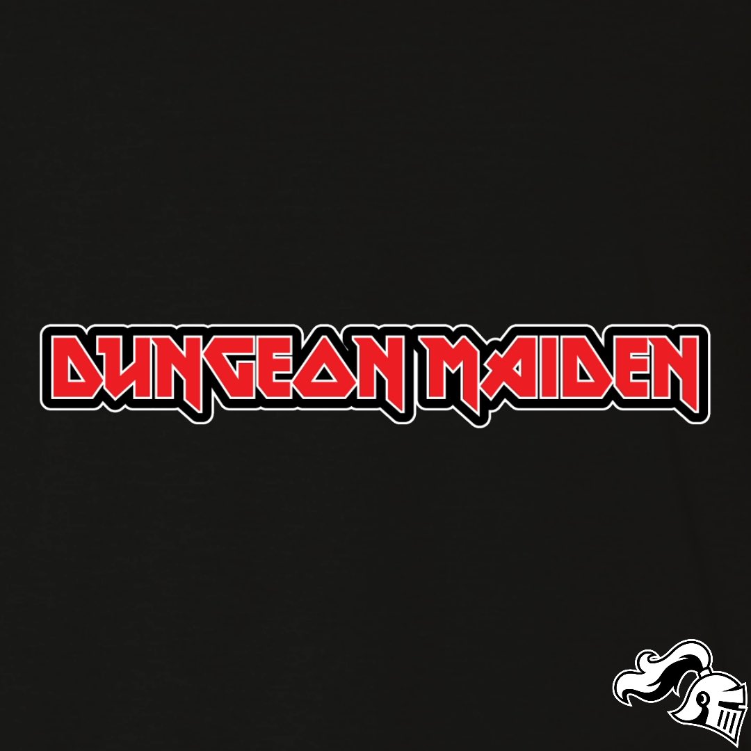 GameKnightShop's tweet photo. New Design!!!
DUNGEON MAIDEN.

Find it online at 
https://t.co/CFgyphCrua
Link in bio 
#rpg #rpggames #rpg #dice #dnd #dnd5e #dndbeyond #heavymetal #rockandroll #maiden #heavymetalmusic #bandshirt #shieldmaiden #tshirt #shirt #tshirtdesign #open #women #girl #warrior #womenrule https://t.co/dMJoTLsB93