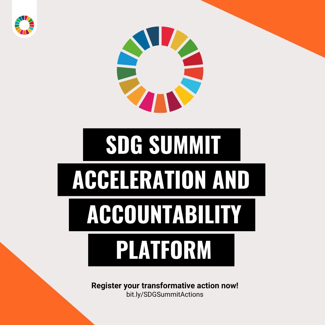 ✅ National commitments by Member States ✅ Acceleration actions by all stakeholders ✅ High-impact initiatives by the UN development system 👉 Check out our SDG Summit Acceleration and Accountability Platform: bit.ly/SDGSummitActio…