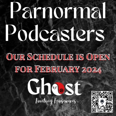 📣 Calling all paranormal enthusiasts and podcasters! 👻✨ The Ghost Hunting Housewives calendar for February 2024 is now officially OPEN! 🗓️🏚️

#GhostHuntingHousewives #Podcasting #ParanormalEnthusiasts #SupernaturalAdventure #SpookyPodcasts
#ParanormalPodcast