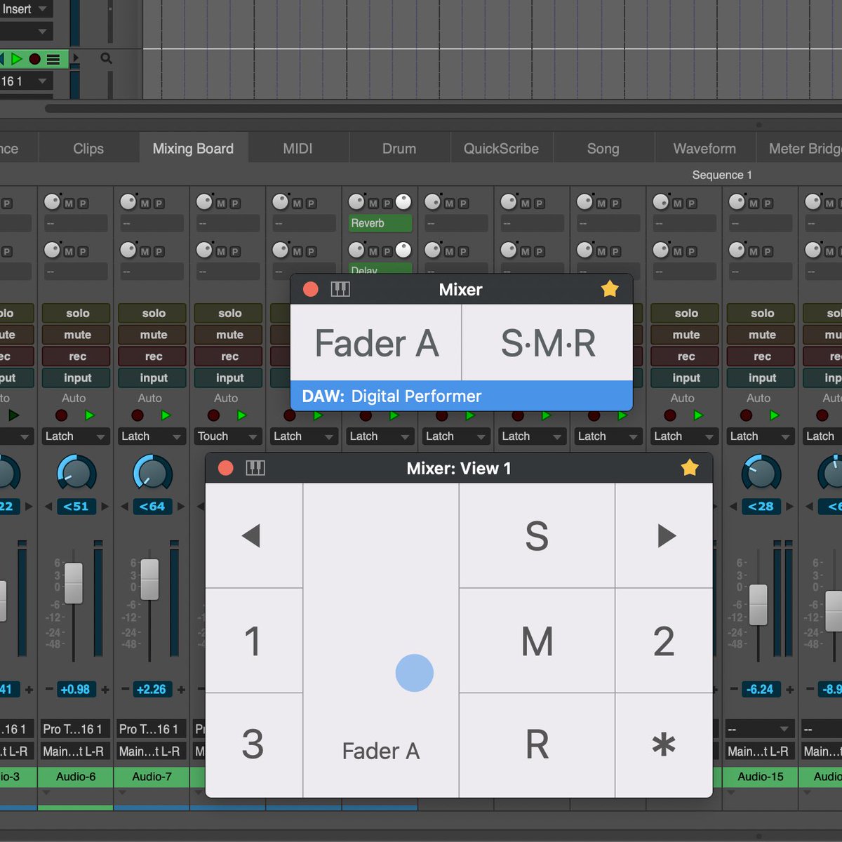 audioswiftapp's tweet photo. Coming up in the the next #AudioSwift beta update: Mixer Mode support for both @motutech Digital Performer and @UAudio LUNA. Quick access and control of faders and panning with simple touches on a trackpad. Still testing but it’s working nice. 👍 🧑🏻💻
#miditrackpad #madeinaDAW https://t.co/hSacCYj0TJ