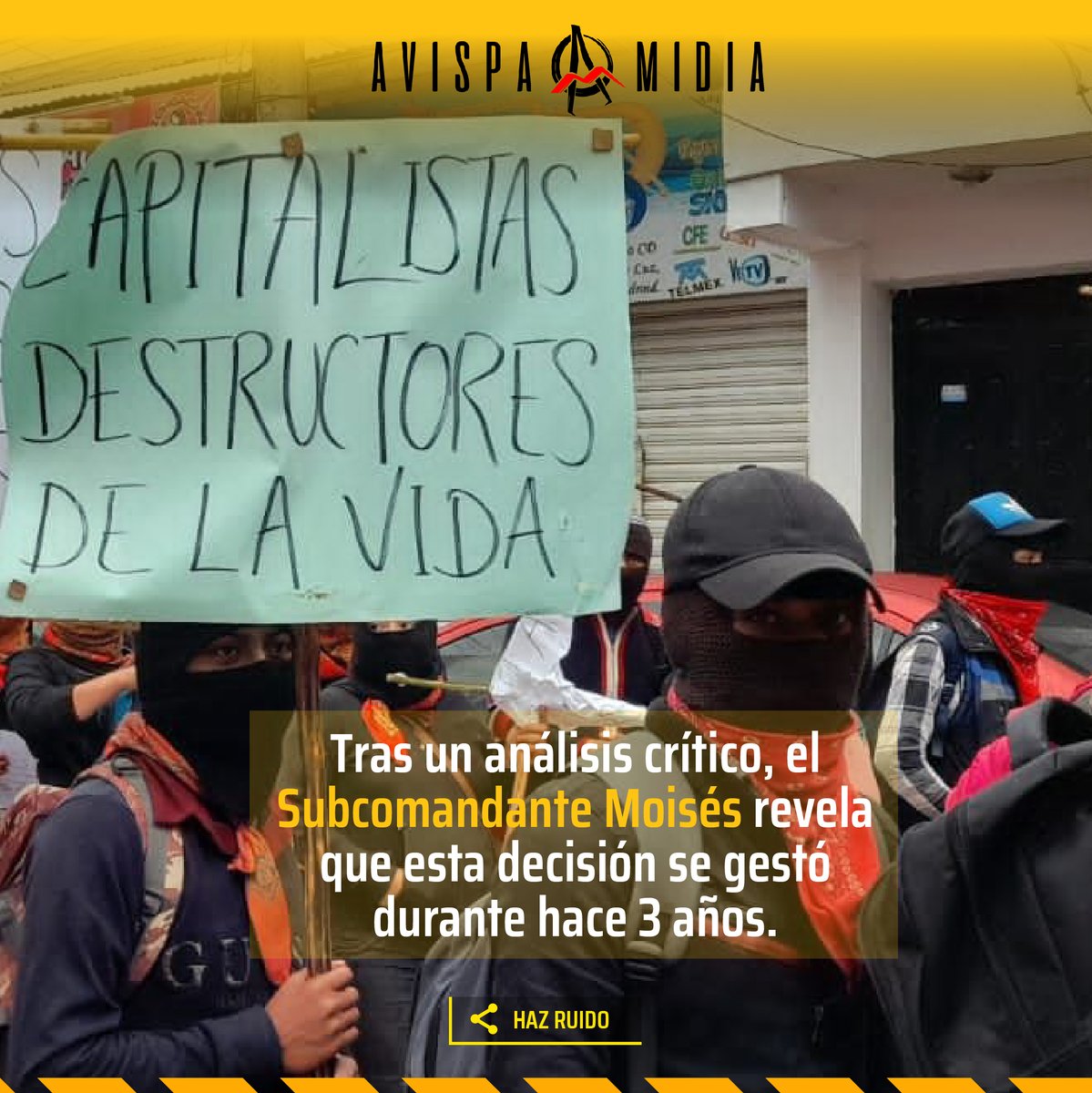 Avispa_Midia's tweet photo. #Chiapas: EZLN anuncia desaparición de municipios y autoridades autónomas. 👉 https://t.co/F8wVsBeKUG
#AutonomíaZapatista #MAREZ #JBG #CaracolesZapatistas #EZLN #ComunicadoZapatista #EstructuraZapatista #ResilienciaComunitaria #MovimientoAutónomo #NuevoHorizonte https://t.co/y9cGiEAgwl