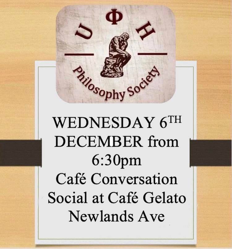 Social this week will be at Cafe Gelato, we will be meeting at the library around 6pm to walk people down with the actual social (hopefully) kicking off at 6:30pm! Hope to see some of you there!