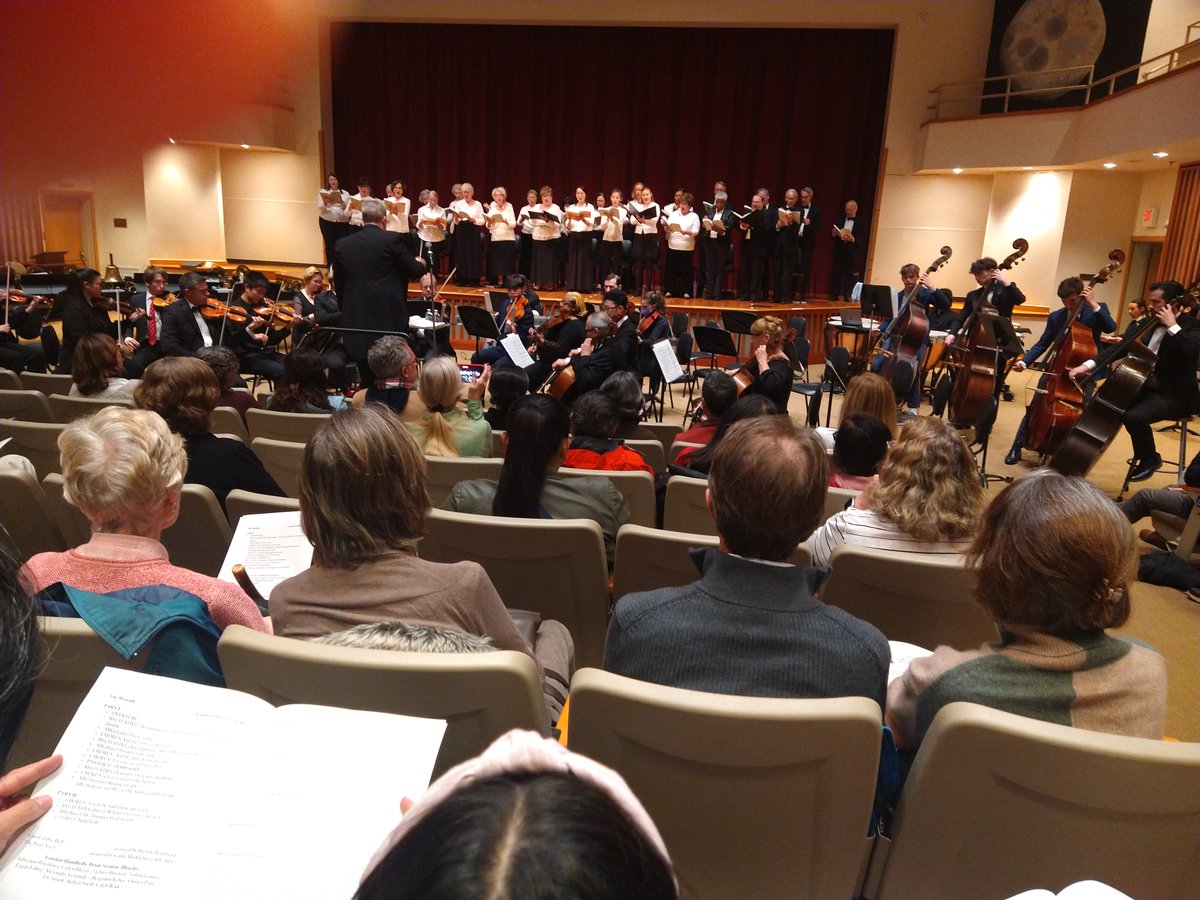 How does a musical conductor stay on top of dozens of voices and dozens of instruments. STEVEN CZARKOWSKI did it yesterday in the Landon School. Together, they presented a wonderful version of Handel's Messiah.