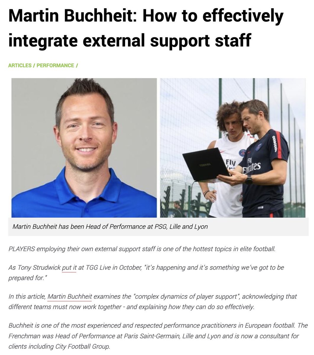 🚀 New on <a href="/ground_guru/">Training Ground Guru</a> 

⚽️ Balancing external support with club staff for optimal player well-being.
🤝 Emphasizing collaboration across player's entourage, club, and nat teams.
🔍 Tackling the integration of personal support teams in club settings.

🔗 bit.ly/47WQSmb