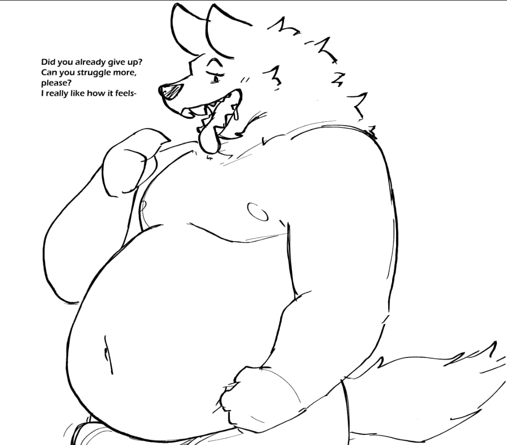 Mist_Gator's tweet photo. Shy woof is well fed #vore https://t.co/TBz5D9SkhQ