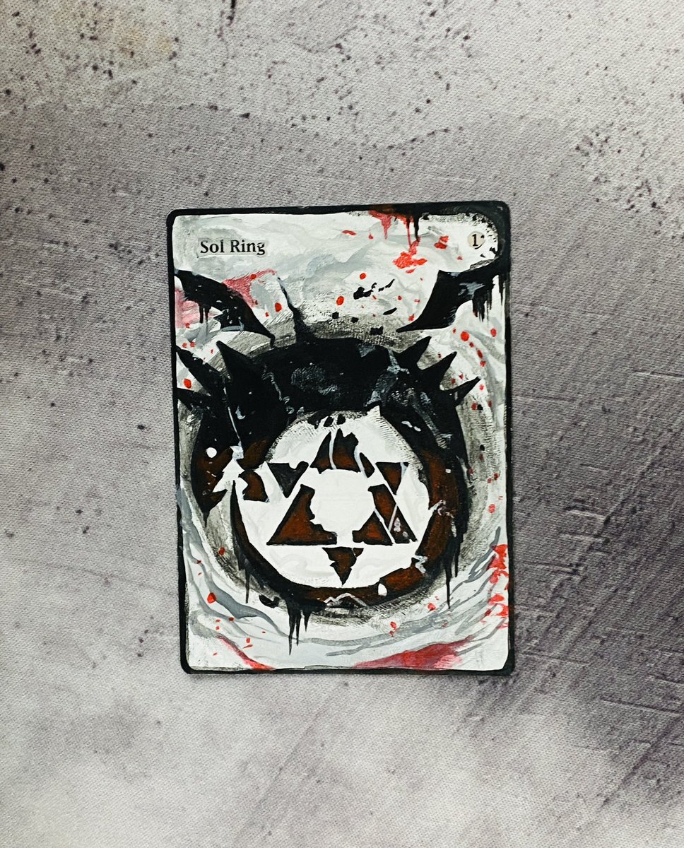 Sol Ring // Ouroboros (Full Metal Alchemist) Available for sale, $80 +  shipping! DM me!, image size:968x1200