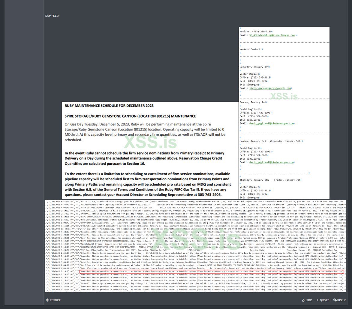 SentrisHQ's tweet photo. Acaban de volver a poner a la venta el acceso a la “Colonial Pipeline”, infraestructura crítica de Estados Unidos.

Ya sufrió un ataque de ransomware en 2021 https://t.co/xxIz4mCMcD