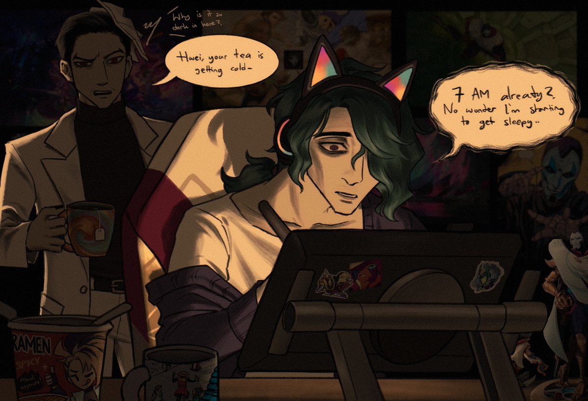 konstatinart's tweet photo. Sleep schedule broken beyond repair

#hwei #jhin https://t.co/EThgEqeSB9