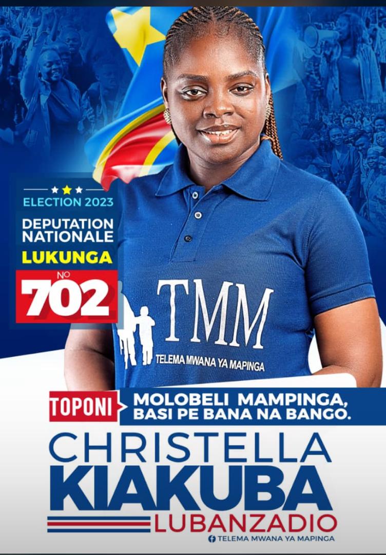 🛑 URGENCE 🛑

#Lukunga
@CKiakuba  Numéro ° 7️⃣0️⃣2️⃣
MOLOBELI MAMPINGA BASI PE BANA NA BANGO 🟢

Notre TICKET GAGNANT 👌

Si vous voulez soutenir la candidature de Mme @CKiakuba  en devenant son témoin écrivez en DM😍

#MWANA_MAMPINGA_TELEMA_ZUA_CONSCIENCE_MPO_LOBI_OKOMA_MOTO🔥