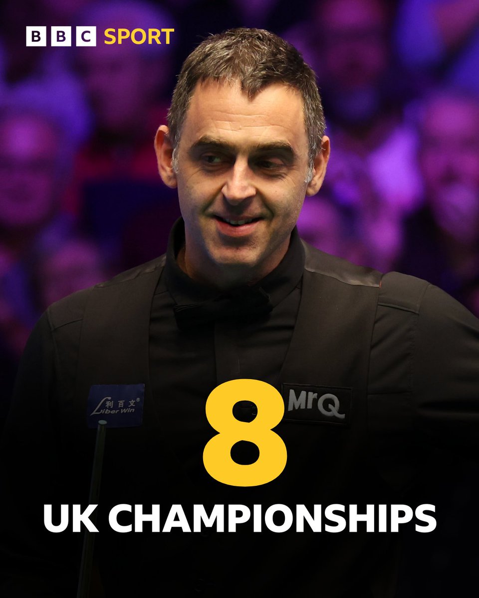 Ronnie O'Sullivan has become the oldest-ever UK champion 🏆 He's won a record-extending eighth title against Ding Junhui 👏 #BBCSnooker