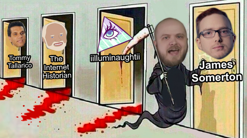 SocDoneLeft's tweet photo. when you're 1 hour, 49 minutes, and 55 seconds into the new Hbomberguy video https://t.co/ZAxX3ZRtkt