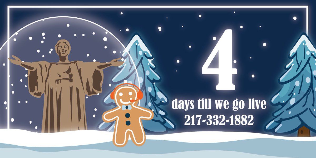 4 days until we start singing to you all! We're still on track for Dec 7th! ☃️☃️☃️