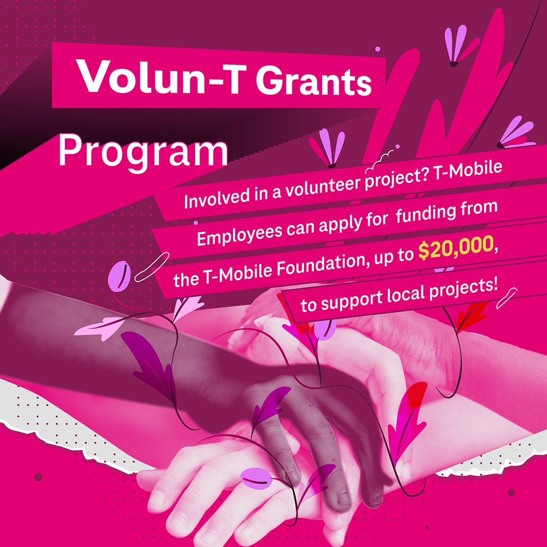 stefcholico's tweet photo. Love this @TMobile program. If you're on #TeamMagenta and volunteer make sure to submit an application! https://t.co/fkVNBcnWPb