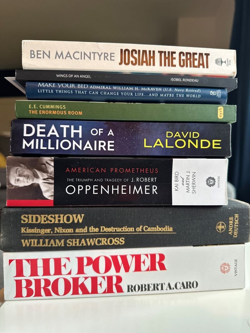 My winter reading pile. And yes, that is my cousin David's first book in the pile! A Canadian murder mystery by a retired OPP homicide detective. It's a great read and I make a cameo, much to my surprise. #literacy #readingcommunity #booklovers