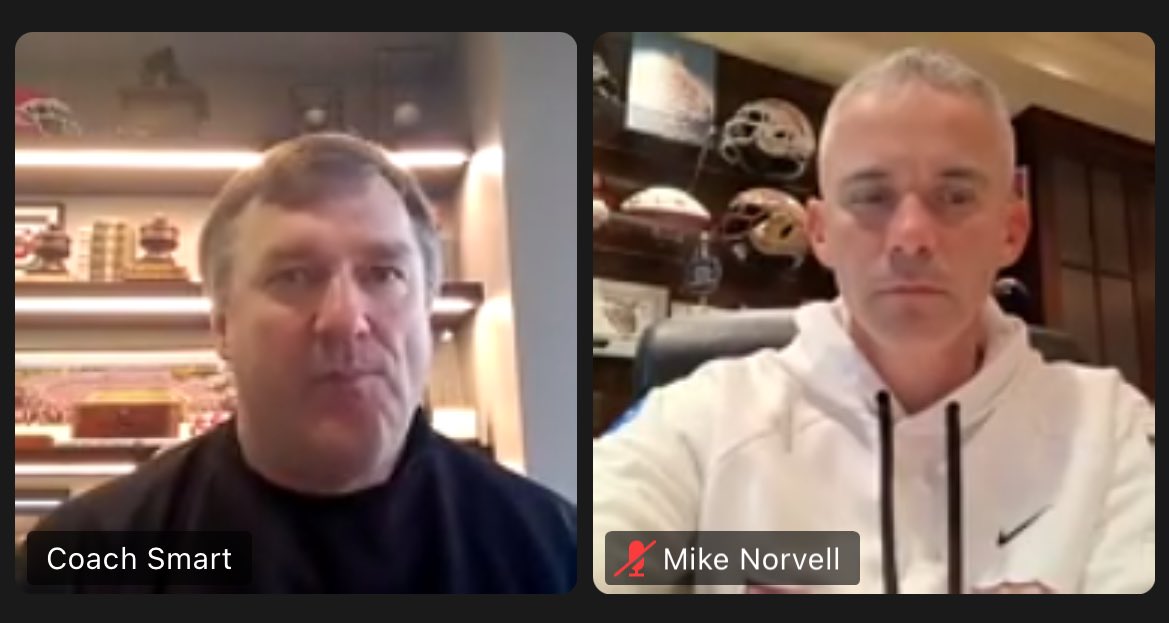 AlisonPosey14's tweet photo. Let’s play a game… which coach doesn’t want to be a part of this Orange Bowl press conference more… https://t.co/onoDqGfoiJ