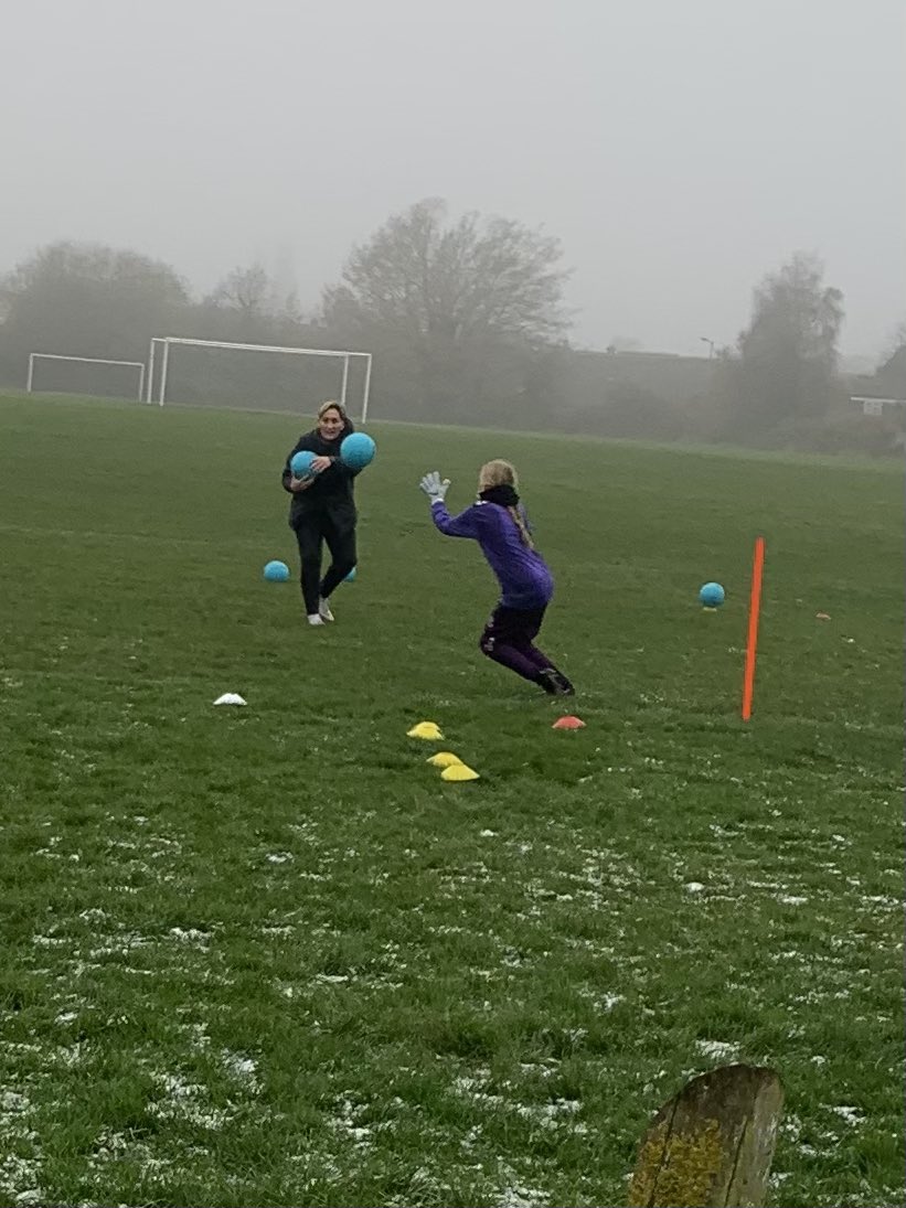 Cold one this Morning, this girls dedication is amazing <a href="/NevilleSouthall/">Neville Southall</a>