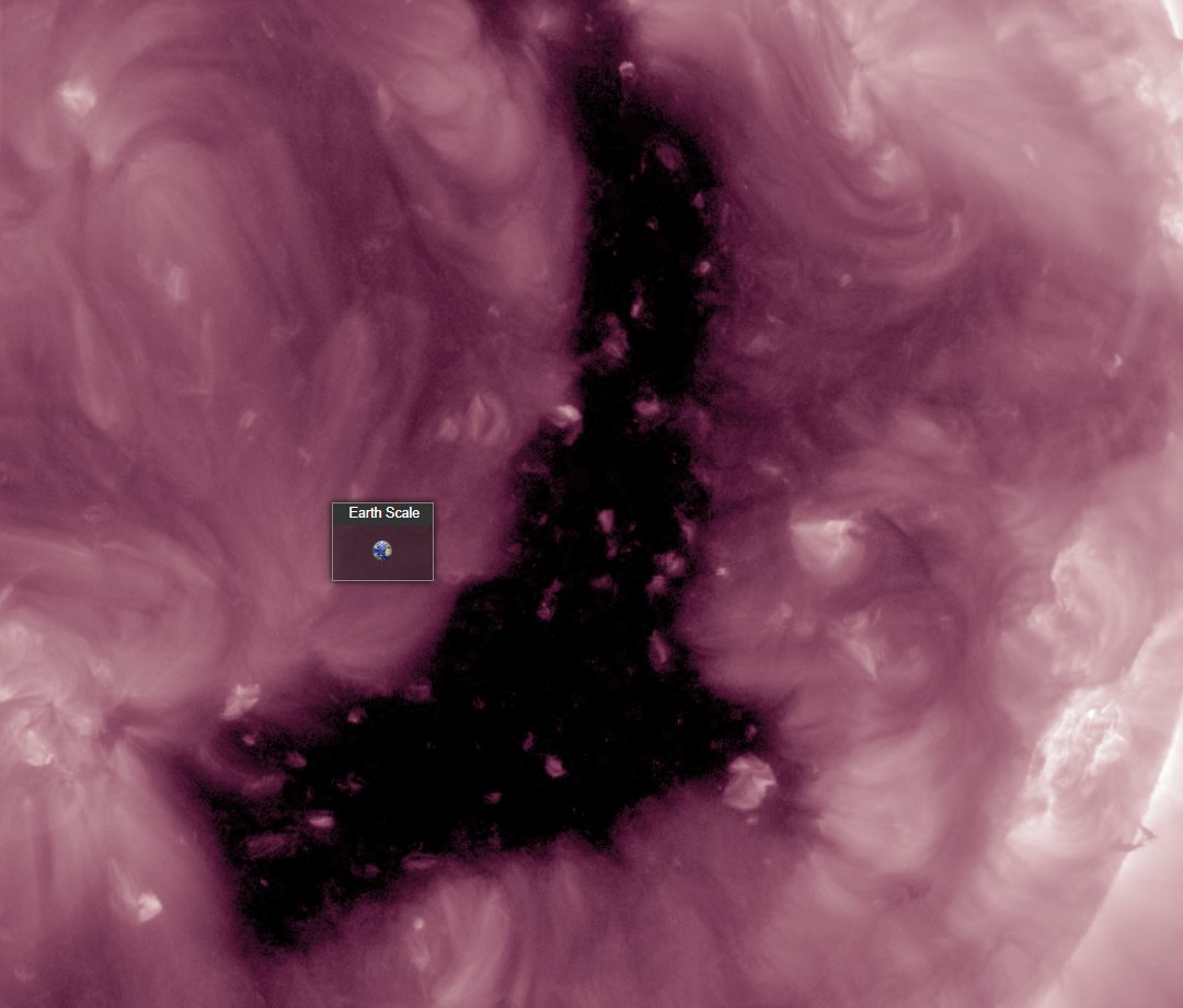 MORE GEOMAGNETIC STORMS LIKELY TOMORROW: An extremely large coronal hole has passed over the solar central meridian, and its associated stream of faster solar wind is currently en route to Earth. Combined with a coronal mass ejection that was launched from the Sun on December 01,