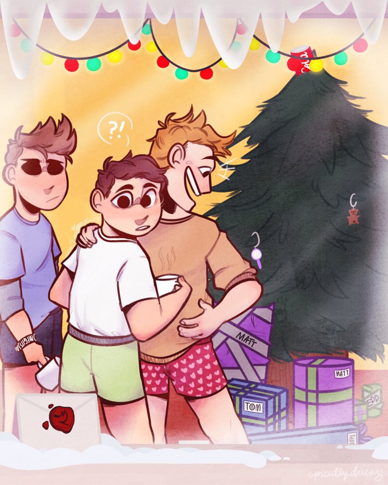 Daily Eddmatt on X: On 9/7/19 the official Eddsworld account posted a  drawing which shows Tom hitting Matt against the roof with his beard  unbothered, and Edd looking at Matt concerned, which