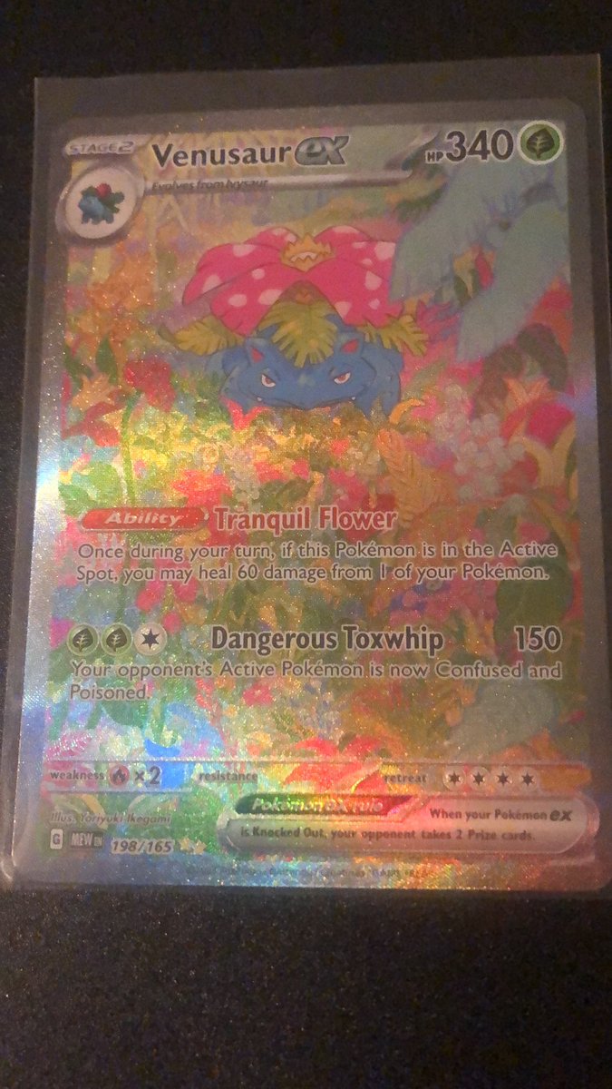 Time for a giveaway! 
I have not done one in a long time, so I thought my birthday (Dec 4th!) was appropriate! 

I love you all, I am grateful for you having been there when life was hard, so…

-Retweet
-Leave a comment

For for a chance to win the Venusaur SIR from 151!