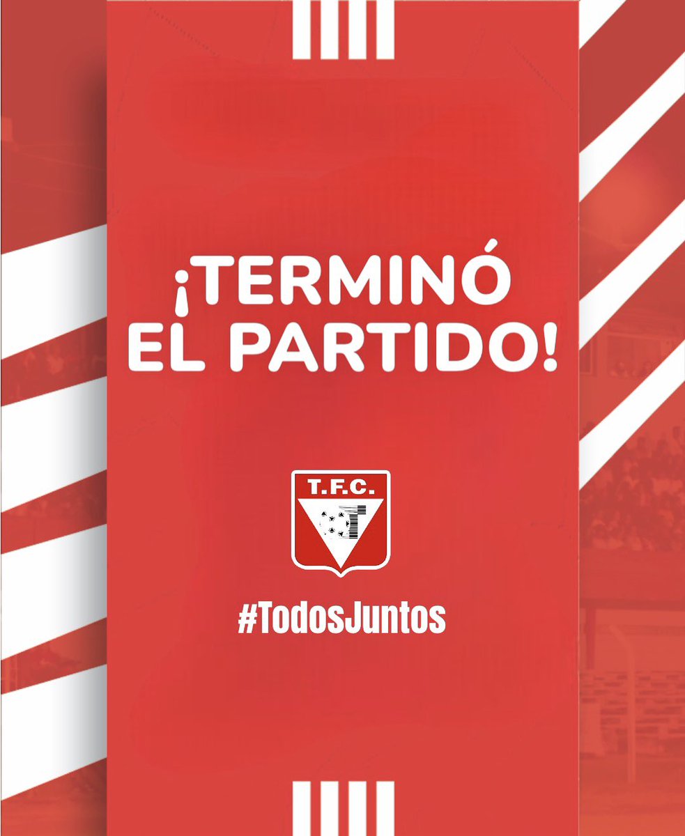 TacuaremboFC1's tweet photo. ⏹️ 𝗙𝗶𝗻𝗮𝗹 𝗱𝗲𝗹 𝗽𝗮𝗿𝘁𝗶𝗱𝗼

🟰 IGUALDAD 
En la última del campeonato del 2023, el Tacua empató frente a Oriental por 1 a 1. 

⚽️ Bruno Serrón 
❌ Pintado atajó un penal
🟥 Agustín Coitto

👋🏼 Objetivo principal: CUMPLIDO. Nos vemos en 2024, @segundaauf

#TodosJuntos ❤️🤍 https://t.co/MltC0xGRJ4