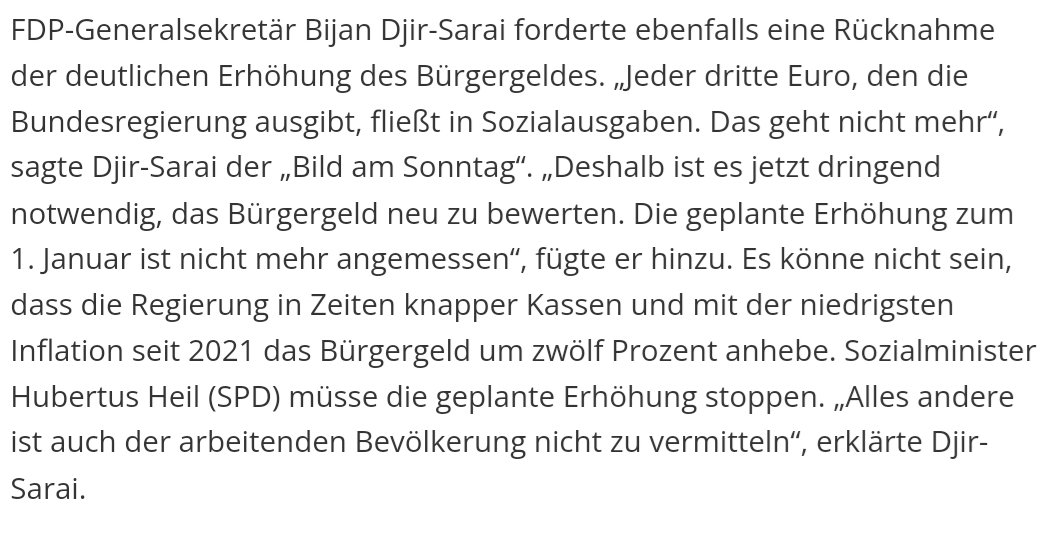 watch_union's tweet photo. Auch die @FDP ist gegen eine #Bürgergeld-Erhöhung.
Die Begründung ist interessant:
Die >Sozialausgaben< machen 1/3 des Haushalts aus...
Dass der größte Teil dabei die Rente ausmacht interessiert nicht.
33% hört sich halt dramatischer an als 7%.
/PM https://t.co/RJD0Iywp7W