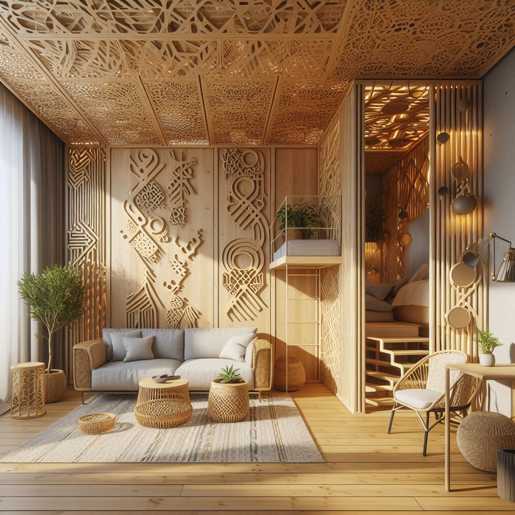 Felicitas_Presh's tweet photo. #Bamboo made studio apartment. Design powdered by #promeai #design #SustainableLiving #studioapartment #architecture #ai https://t.co/blu1OspGuv
