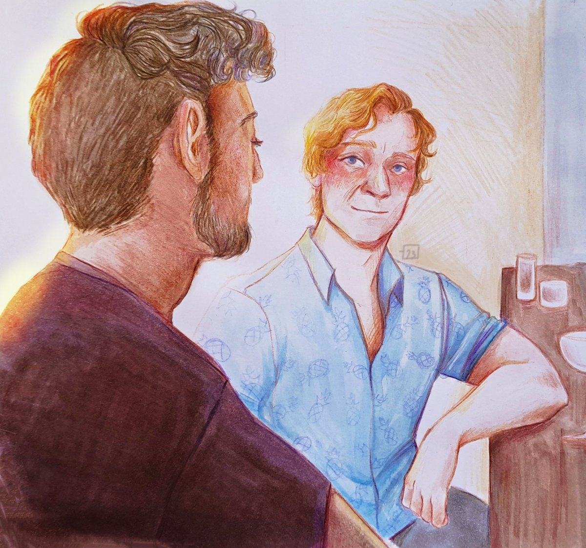 espressosaur's tweet photo. I partnered up with the lovely @Lyndzi for the OFMD big bang! 

Go read her fantastic (horny) fic here and leave it some love ♥️ https://t.co/0QiAyDYorZ https://t.co/uGOdujRrcQ