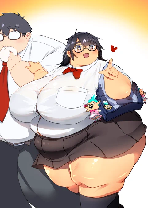skebにて描かせていただきましたありがとうございますギャルがデブオタクくんに影響され女児アニメ欲が再燃いつしか身なりや体型もデブオタクくんに近付いてゆき…こういうの喪女化って言うのかな喪女にしてはまだキラキラし過ぎてるかなこの人形グッズ化するしかないな 