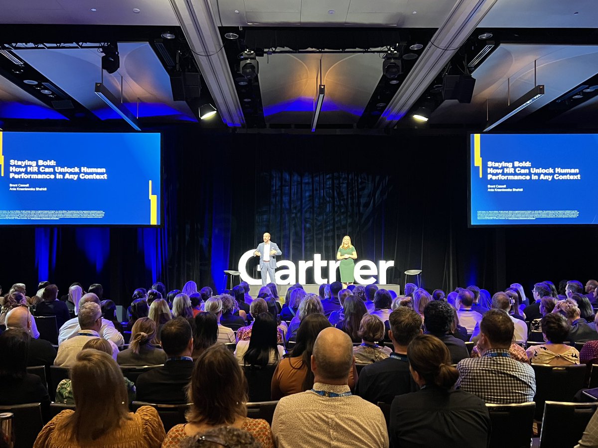 Day 1 of Gartner Reimagine HR Conference 2023 has kicked off in Sydney with Gartner experts Brent Cassell and Ania Krasniewska Shahidi outlining how #HR can unlock human performance. #GartnerHR