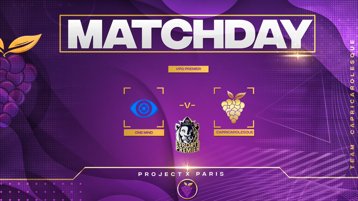 Capricarolesque's tweet image. 𝐌𝐀𝐓𝐂𝐇𝐃𝐀𝐘 🍇

🇫🇷 - @BPantheres

🇫🇷 - @EGAeFoot 

🏆 - @LWG_OffWhite 

🇪🇺 - @OneMindXI

#EAFC24