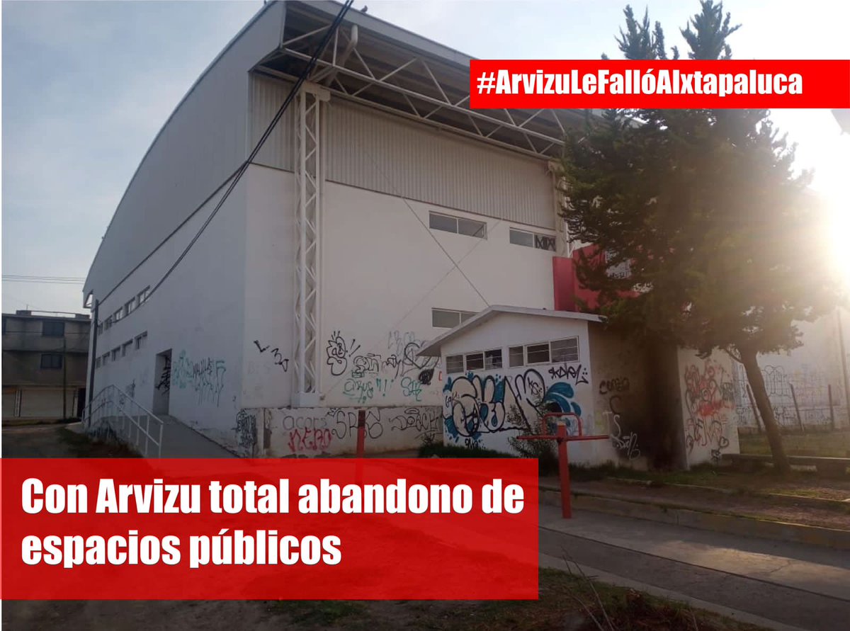 JosueNavezE's tweet photo. #ArvizuLeFallóAIxtapaluca
Los espacios deportivos son hoy en día puntos de vagos y delincuentes. Eso es el resultado de 2 años. https://t.co/tosBSXB2n1