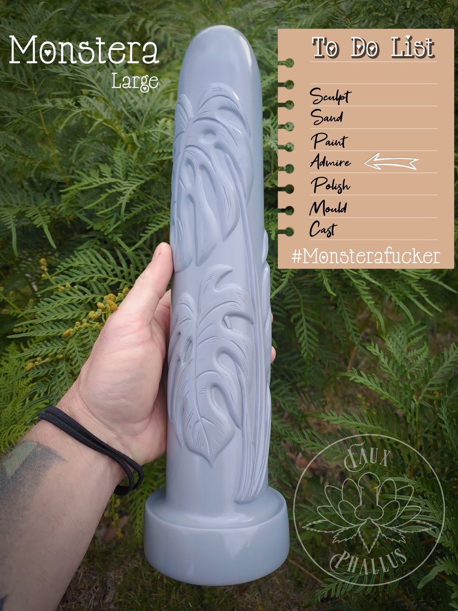 FauxPhallus's tweet photo. We just wanted to keep you all updated on the progress for this big beautiful design. 
We're also working on the Extra Large Lilac V-Plug that's also up to this stage as well.
We'll be glad when these are done and can get going on the smaller Monstera.😅 https://t.co/pq9E53Qc61