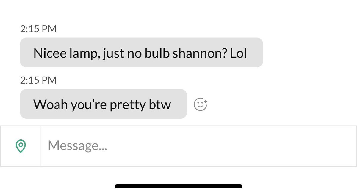 Tales from OfferUp 🙄😅
My dude shooting his shot via a $5 lamp listing