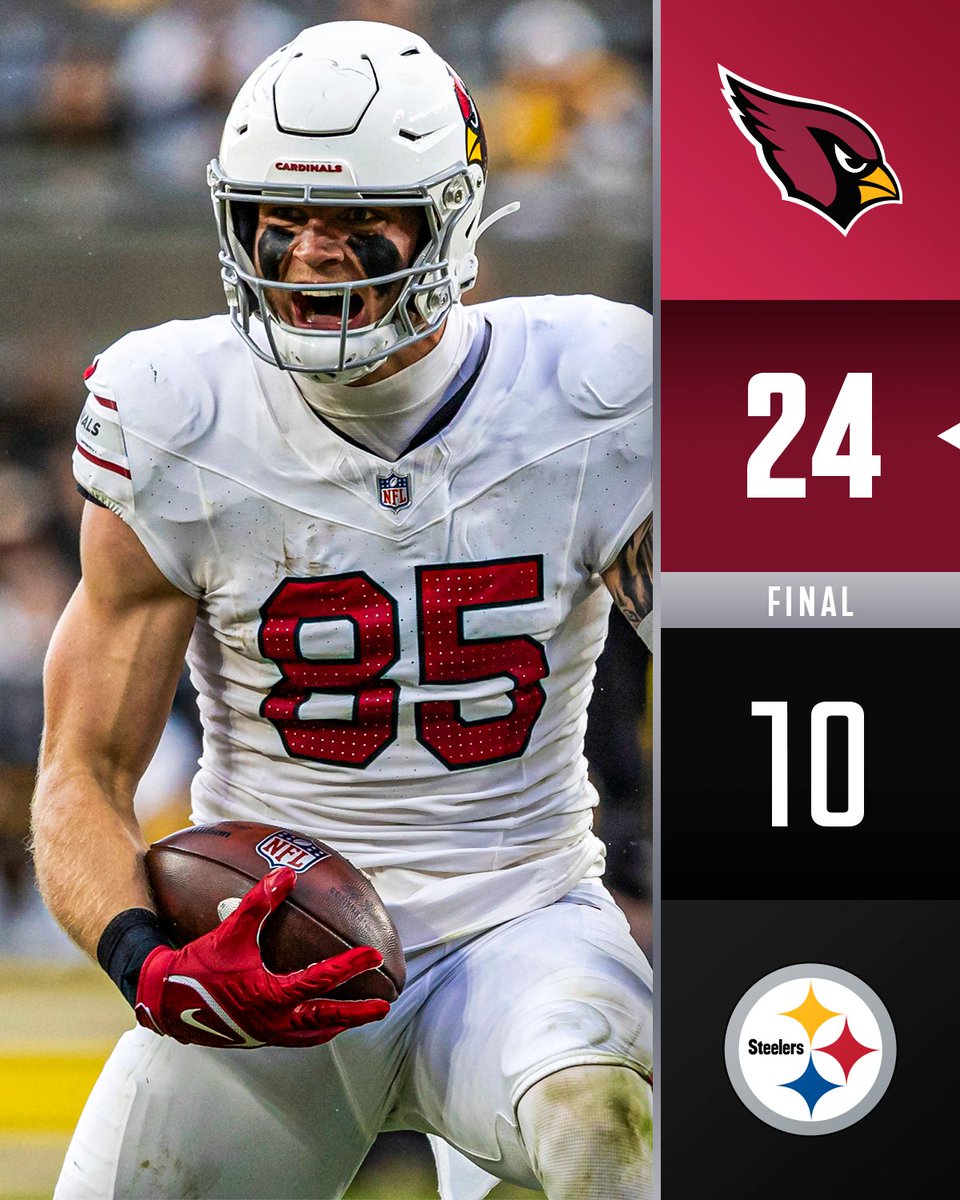 FINAL: <a href="/AZCardinals/">Arizona Cardinals</a> secure the win in Pittsburgh! #AZvsPIT