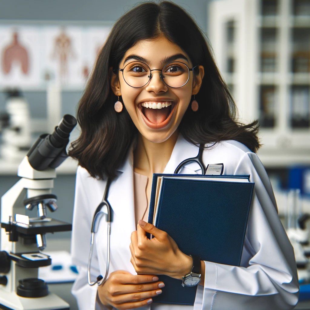 I couldn't resist...

hey, ChatGPT, make me an image of a #medical student happy to have found the field of #pathology/1