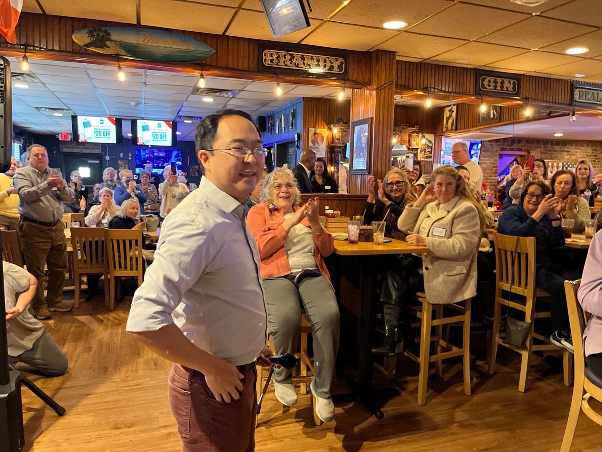 AndyKimNJ's tweet photo. There is something extraordinary happening here in New Jersey. From Waretown to West Orange to Ridgewood to Summit and elsewhere this weekend, hundreds of people are coming out with an energy beyond anything I’ve felt before. People are ready for change. We have many more events ahead. Sign up if you want to join and help: https://t.co/zCx0Ekz0dE