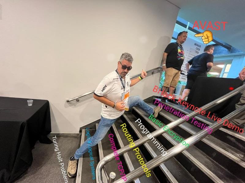 fbsdbr's tweet photo. Quando o meme vira realidade que vira meme @bhackconference https://t.co/phVcj4AnBR